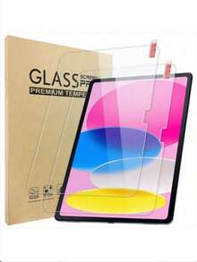 适用于 iPad 10/11（10.9 英寸）/iPad Air 11 英寸（2025/2024 款）[第 7/6/5/4 代，M3/M2 芯片] 的 2 片装屏幕保护膜，也兼容 iPad 9/8/7（2021/2020/2019 款），防刮花，高清，兼容保护壳，支持 Apple Pencil。 - 無色 - 查看 8