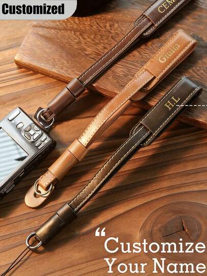 Correa de cámara vintage personalizada - Nombre/iniciales personalizables, combinación de letras doradas grabadas, correa de cuero PU con liberación rápida, adecuada para cámaras DSLR/sin espejo/de película, correa cruzada/de hombro/de cuello - Regalo para fotógrafo, unisex (cumpleaños, aniversario, regalo del Día de San Valentín), correa de cámara profesional, accesorio exquisito, sensación hecha a mano