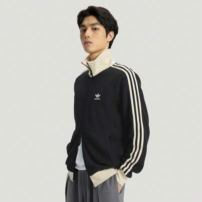  Adidas WAFFLE BBTT Retro Waffle Slim Fit Sports Jacket, Lightweight Outerwear