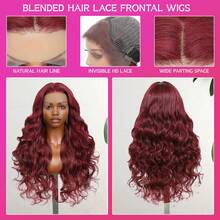 NATAN Anime-Inspired Wavy Red Wig For Cosplay, Unisex-Adult, Heat Resistant, Buckle Net Cap, 23.62inch Long, Perfect For Holidays, Daily Wear, And Conventions - SBUG - View 9