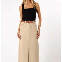 YooAi Wov Belts For Wom Braided Leather Belt Wide Fashion Boho Waist Belt For Dres Jeans Pants - Brown - View 5