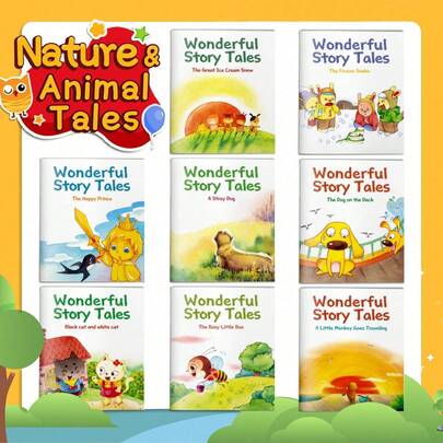 Wonderful Story Tales Picture Books, Nature & Animal Tales Series, Heartwarming Stories About Animals And The Natural World, Cute Illustrated Adventures With Easy Reading Text, Multiple Story Options Available