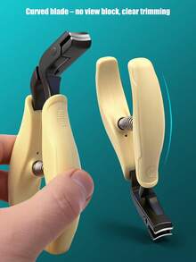 Heavy Duty Long Handle Toenail Clippers, Stainless Steel Forged Wide Opening Design, Easy To Cut Thick & Hard Nails, Suitable For Elderly & Weak Hand Strength Users, Non-Slip Grip Handle, Anti-Splash, Smooth Edges After Cutting, Easy To Clean & Durable, Professional Nail Care Tool For Home Use - Multicolor - View 7