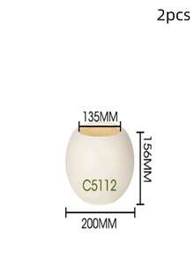 1/2pcs Simple Elegant White Spherical Weatherproof Plastic Planter - For Indoor/Outdoor Use, Suitable For Artificial Plants, Succulents, Ferns, Ideal For Home Decor, Office Placement, Suitable For Snake Plant, Pothos, Ferns - Multicolor - View 37