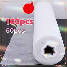 100/50 piezas Sábanas desechables, sábanas de masaje superabsorbentes e impermeables, cubierta de cama de spa transpirable de tela no tejida, adecuada para masaje, belleza, tatuaje, almohadilla de cuidado de un solo uso (blanco) - Multicolor - Ver 7