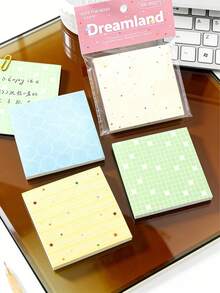 简约时尚的便利贴，包含波点、星星、马赛克、格子等元素，适合学生和上班族使用，每本100张，可用于装饰日记本和计划本。 - 彩色 - 查看 7