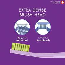 Curaprox CS 1560 Soft Toothbrush U2013 Firmer Brushing Experience | Gentle Plaque Removal For Adults | Single Pack, Random Color - 白色 - 查看 3