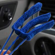 1 pièce Brosse à dépoussiérer douce pour aérateur de voiture, délicate pour l'intérieur, nettoyage précis de la poussière des aérateurs, brosse de nettoyage d'aérateur amovible et lavable, pour le nettoyage des détails et des coins de l'intérieur de bateau/véhicule, outil de nettoyage de voiture essentiel - 1 brosse de nettoyage pour grille d'aération - Voir 9