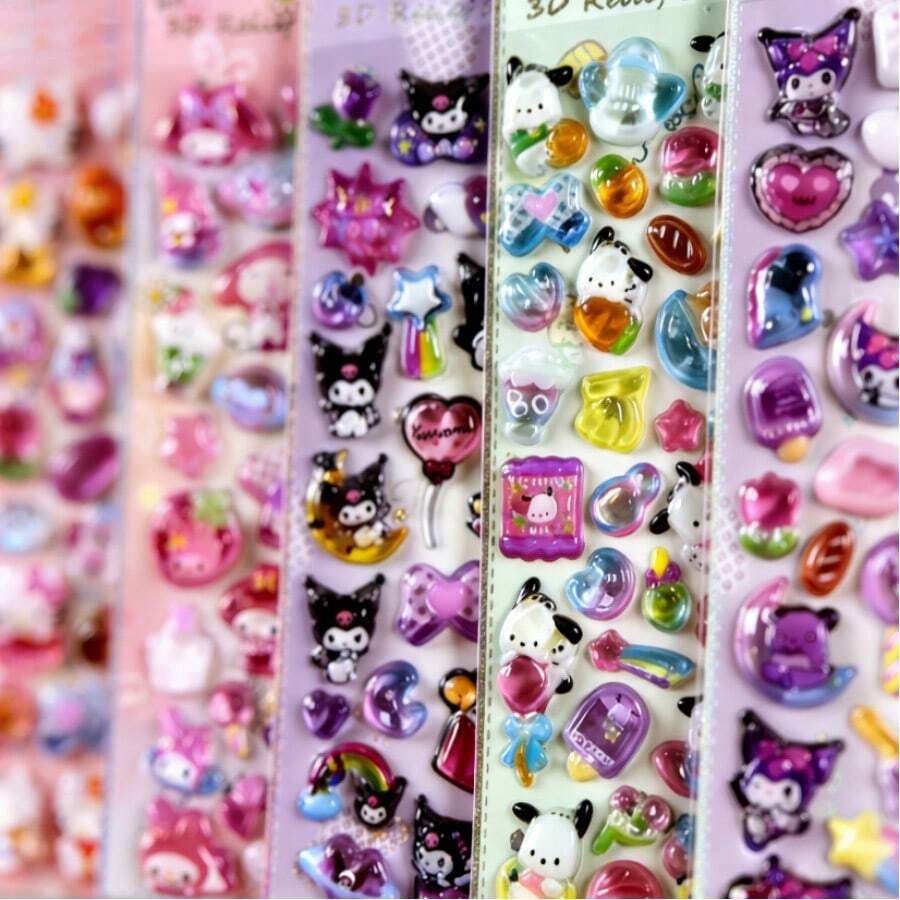 1 miếng dán 3D trong suốt hình món tráng miệng Kawaii dễ thương, bóng bẩy, thích hợp dán lên ốp điện thoại, sổ tay, laptop, hành lý. - Hình dán 3D 17 - Xem 1