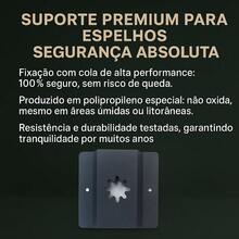 Espelhos Moldura Em Couro Decorativos 90x40 E06 Corpo Inteiro Grande Sala Quarto Hall Adnet Couro Salão Design Moderno Elegante Premium - Caramelo - Visão 6