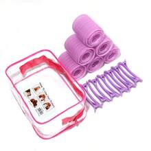 30支装自粘式免加热卷发棒，DIY美发配件，女士美发工具，美发工具 - 彩色 - 查看 4