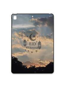 Eid Mubarak Crescent Moon, Star, Islamic Lantern, Geometric Pattern Matte Shockproof IPad Case, Tablet Accessories, Religious Gifts, Compatible With IPad 10th Generation/IPad A16/Kindle/IPad 11th Generation - Black - View 19