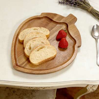 High Quality Rosewood Strawberry Shaped Wooden Tray, Kitchen Storage, Tray, Serving Platter, Cheese Board, Home Decor, Suitable For Home Decor, Desserts, Snacks, Fruits And Appetizers, Applicable For Various Festivals, New Year, Valentine's Day