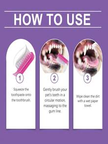 Pet Probiotic Toothpaste - Cleans Pet Teeth, Removes Stains & Tartar, Freshens Breath, Oral Care For Dogs & Cats - Multicolor - View 4