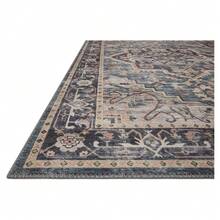 Exquisite Multicolored Oriental-Inspired Navy Area Rug - Multicolor - View 2
