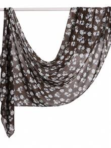 Dreamy Collection Women's Soft, Breathable, Romantic Floral Print Muslin Hijab Shawl, Spring/Summer - Multicolor - View 9