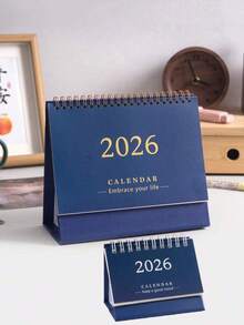 2026年桌面日历，办公桌日历，每日计划家用日历，简约竖版翻页设计，清晰简洁的日历布局，坚固耐用的纸张。适用于家庭或办公室，是安排学习时间的理想之选。 - 彩色 - 查看 4