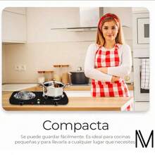 Parrilla Eléctrica Raga 2 Quemadores Acero Inoxidable 2000w Color Negro - Tipo de Enchufe A USA (110-127V) - Ver 7