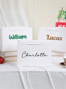 1/3/5pcs Personalized Crystal Stickers, Birthday, Wedding, Holiday, Party Decorations, Custom Text Name Stickers, Engagement Decorations, Personalized Name Tag Stickers, Name Stickers, Custom Stickers, Name Stickers, Date Stickers, DIY Gifts, Handmade Items, New Year's Charms, Waterproof, Can Be Applied To Mugs, Stemmed Glasses, And Glassware. - Multicolor - View 11