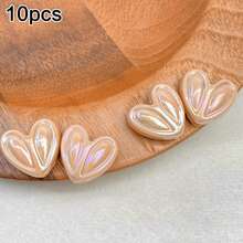 10pcs Colorful Acrylic Rabbit Ear & Heart Shaped Beads, DIY Jewelry Making, Craft Supplies, Friendship Gifts, Home Decor, Small Accessories - DIY - View 13