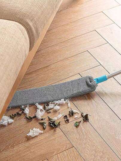 Extendable Cleaning Mop, Corner Cleaning Tool For Bed Bottoms, Replaceable Mop Pad, Static Dust Removal For Bed Bottoms, Suitable For Various Cleaning Products, Home Cleaning, Applicable To Bathroom, Kitchen, Study, Office And Living Room. Can Be Used Indoors And Outdoors, Suitable For Families With Pets. Easy To Store, Does Not Occupy Space, Washable And Reusable, Combines The Functions Of A Mop And A Broom.