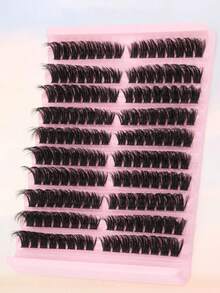 160Pcs Fluffy Lash Clusters ,100D Individual Eyelash, Thick Cluster Eyelash Extensions, D Curl Lashes ,Clusters Individual Lashes, 8-16MM Wispy Cluster Lashes Lash Clusters,Eye Lash Clusters,Individual Eyelashes,Lashes,Fake Lashes - D - View 6