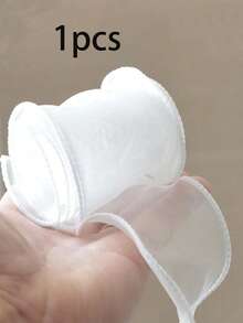 1 条半透明欧根纱丝带，带卷边，用于包装鲜花、蛋糕、婚礼装饰、礼品盒、蝴蝶结、节日装饰 - 白色 - 查看 11