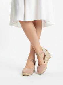 Soraia Shoes - Women's Jute Wedge Sandals - Comfortable And Elegant ✅ 24/72h Delivery To Spain (Peninsula) - Pink - View 4