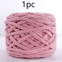 1pc/100g Chunky Single Ply Yarn, Thick Chenille Yarn, Soft DIY Crochet & Knitting Yarn, Suitable For DIY Scarves, Bags, Slippers, Crafts, Blankets, Cushions, Approx. 100g/Pc Fluffy Velvet Yarn, Thick & Soft Chenille Yarn - Multicolor - View 22