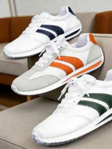 FZY New 2026 Spring Women's Wedge Platform Sneakers. Simple Lace Design For Easy Adjustment. Perfect For Commuting For Working Professionals And Students. Suitable For Everyday Wear, Sports, And Outdoor Activities Such As Walks. Lightweight And Soft Sole; Durable And Easy To Care For. Pairs Well With Various Casual Trousers. A Suitable Valentine's Day Gift For Couples. Breathable And Comfortable, Casual Women's Sneakers, Suitable As A Holiday Gift Or Used As Low-Top Skate Shoes. - 藍色 - 查看 6