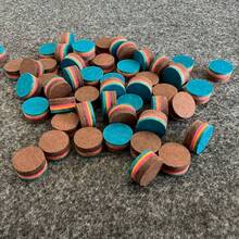 Punte per stecca da biliardo multistrato da 14 mm, punte per stecca da biliardo da 14 mm, punte per stecca da snooker e biliardo americano professionali, durevoli e con vestibilità perfetta. - 2 pezzi - Visualizzare 3