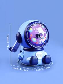 返校季铅笔刀，宇航员造型学生铅笔刀，手摇式自动铅笔刀，文具用品 - 彩色 - 查看 2