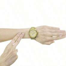 Fossil Watches For Ladies Women's Quartz Stainless Steel Three-Hand Watch Stainless Steel Case/Scratch Resistant Glass Mirror.This Watch Is An Ideal Gift For Women. AM4510 - Gold - View 7