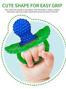 One Raspberry-Flavored Teething Stick, Silicone Baby Teething Gel, Anti-Bite Teething Gel, Chewable Teething Stick, Teething Toy. - Teething Gelatin - View 15