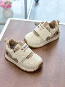 1双男女通用新款低帮运动鞋，耐磨防滑休闲童鞋，时尚百搭学生跑步鞋，适合所有季节 - 卡其色 - 查看 6