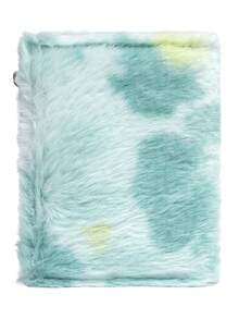 BATSIOE New Gradient Plush Women Wallet, Multi-Card Slots Short Purse, Cute Fluffy Compact Card Holder Coin Pouch