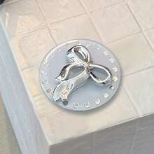 1个金/银蝴蝶形可折叠多功能手机支架，奢华电镀 - 彩色 - 查看 6