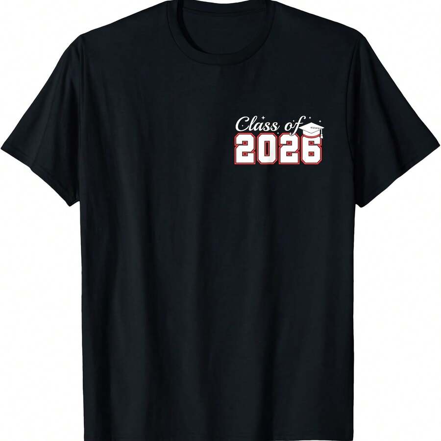 Senior 2026 Class Of 2026 Graduation 2026 High School T-Shirt - Black - View 1
