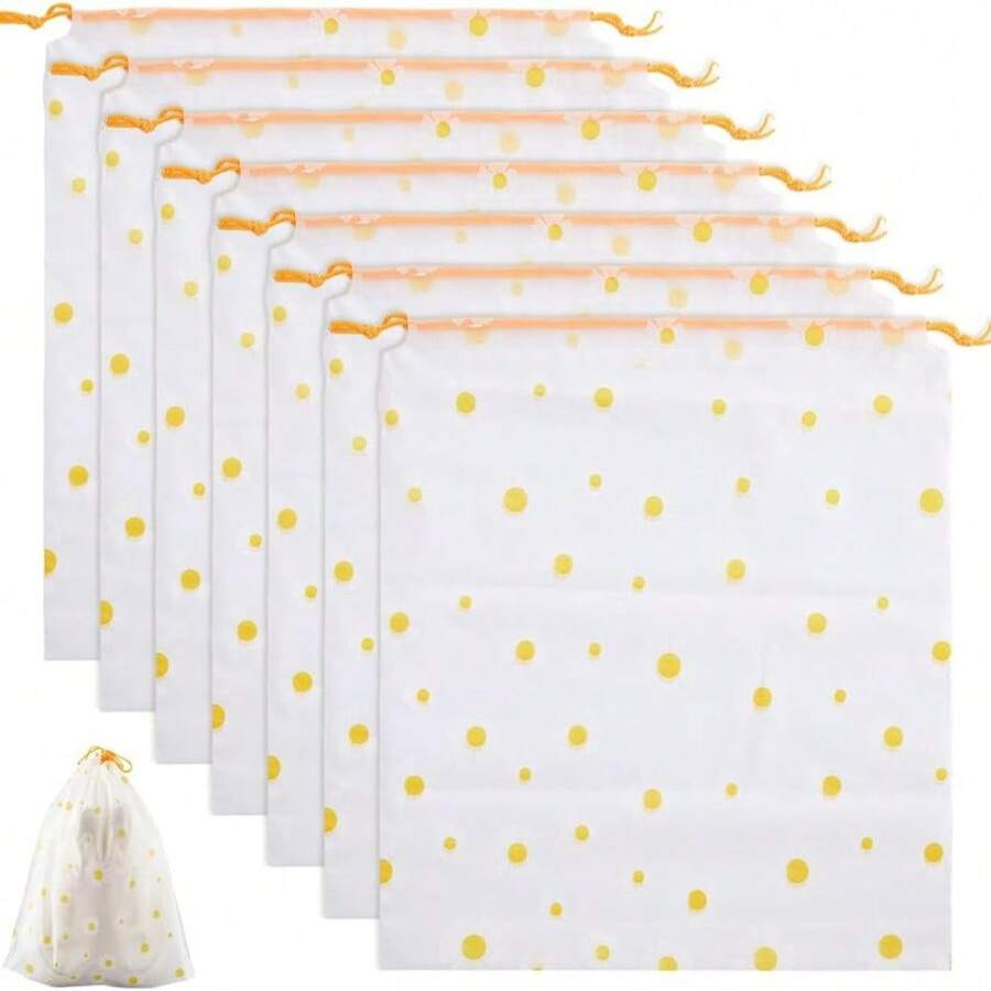 8pcs Shoe Storage Bags With Drawstring, Portable Travel Shoe Bags, Waterproof Shoe Bags, Drawstring Shoe Organizers, Unisex Travel Storage Drawstring Shoe Covers, Dust-Proof Packing Bags For Women, Essential For Travel, Cruise, Vacation,Shoe,Spring Summer Picks,Brides Maid Gifts,Room,Bedroom Decor,Beach,Travel,For Men,For Women,Vacation,Women's Day,Travel Essentials,Wedding Favours,Y2k,Bedroom,Car Accessories Women,Kitchen Decor,Beach,Summer,Vacation,Holiday,Travel Essential,Going Out Tops,Household Items - Multicolor - View 1