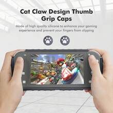 KIWIHOME Grip Case For Nintendo Switch Lite, Durable Anti-Slip Shockproof Protective Hard Case For Nintendo Switch Lite Console 2019 With Comfortable Grip &Amp; Game Card Slots (Gray) - ColorC - 查看 6