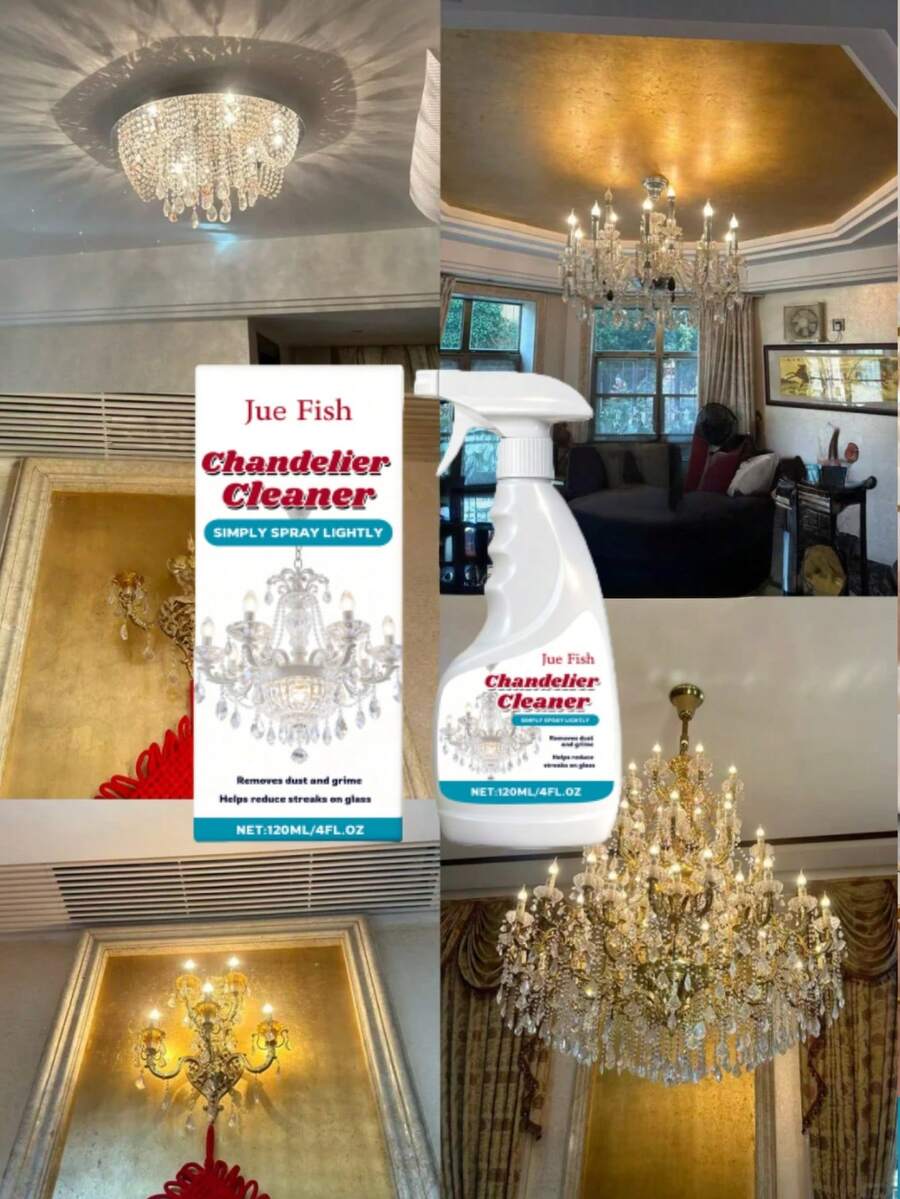 吊灯清洁喷雾，适用于清洁日常照明灯具表面的灰尘和油脂，清洁吊灯、水晶吊灯等。 - 彩色 - 查看 1