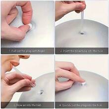 25厘米防爆加厚哑光塑形球，瑜伽背部支撑球，普拉提健身球 - 彩色 - 查看 9