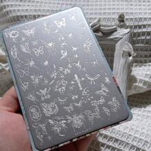 Nail Art Stamping Plate, Butterfly Pattern Nail Stamping Template, Liquid Nail Polish Stamping Plate, Nail Art Stamping Tools