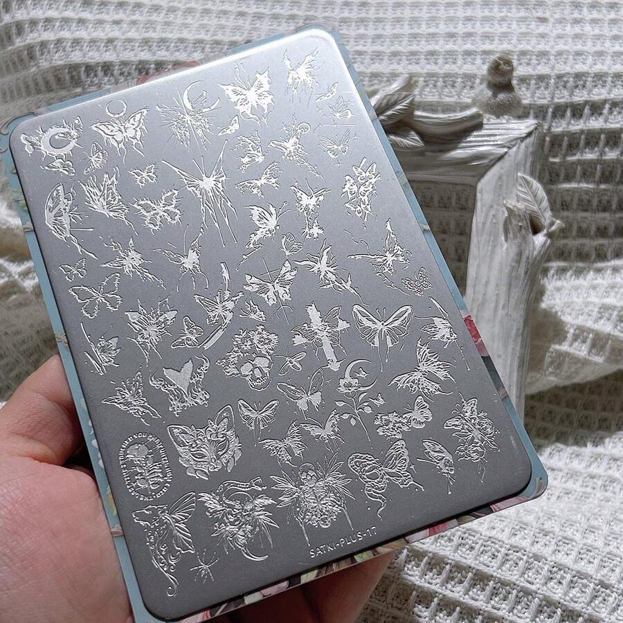 Nail Art Stamping Plate, Butterfly Pattern Nail Stamping Template, Liquid Nail Polish Stamping Plate, Nail Art Stamping Tools