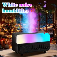 USB供电超声波加湿器兼精油香薰机 - 12色火焰效果夜灯，静音顶部注水设计，适用于办公室、卧室、瑜伽室 - 彩色 - 查看 4