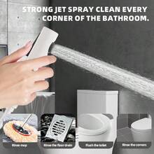 优雅白色雪花淋浴喷头套装 - 合金材质，恒温壁挂式浴室系统，带加压顶部喷淋 - 白色 - 查看 8