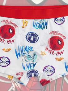 Disney 1pc Spider-Man Men's Briefs, Skin-Friendly Elastic Fitted Comfortable Boxer Briefs, All Season - Multicolor - View 3