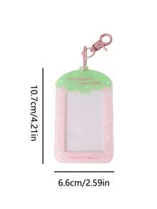 1 PC Girl Heart Cartoon Strawberry 3-Inch Small Card Display Card Set Student Star Chasing Pendant Hard Card Set Bus Kaka Bag - Multicolor - View 2