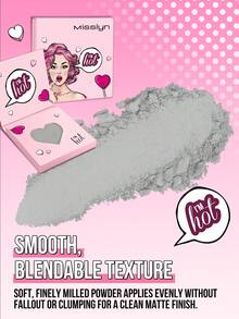 MISSLYN 1Cái Phấn Mắt Đơn Sắc I'm Hot, Độ Lên Màu Cao Bền Lâu Dễ Tán, Lì Nhũ Kim Tuyến Đa Chiều, Mini Di Động Kết Cấu Mềm, Thuần Chay & Không Ngược Đãi Động Vật, Trang Điểm Tiệc Y2K Du Lịch, Quà Tặng Lễ Hội Cosplay, Thời Trang Học Đường - #10 Màu xám xi măng - Xem 5