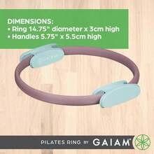 NEW  Pilates Ring Fitness Circle - Lightweight and Durable Foam Padded Handles Flexible Resistance Exercise Equipment for Toning Arms Thighs/Legs and Core - Rosapolvorientocremademar - Ver 5